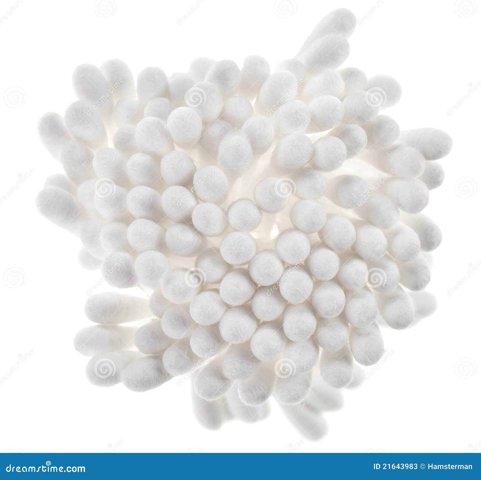 Many Cotton Ear Swabs in a Bunch Stock Image Image of health