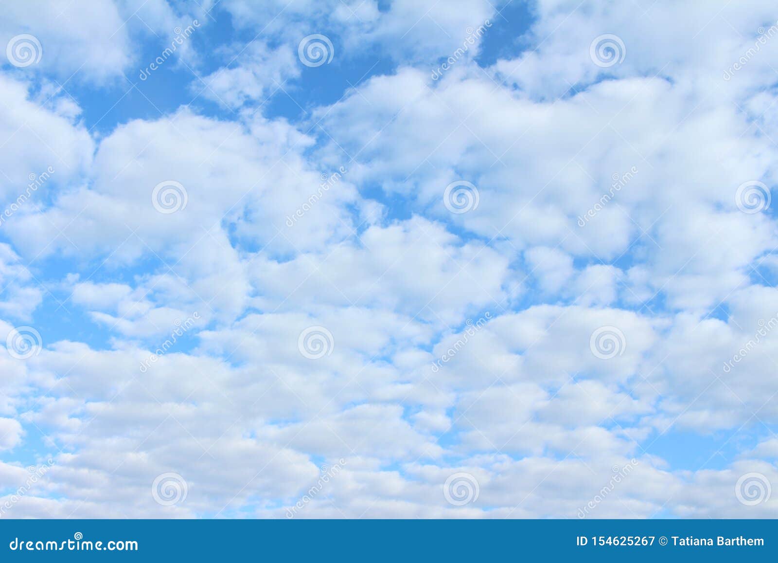 Many Cumulus Clouds in the Blue Sky Stock Image Image of cumulus