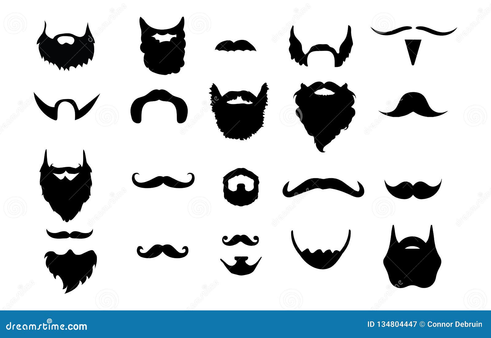 facial hair clipart