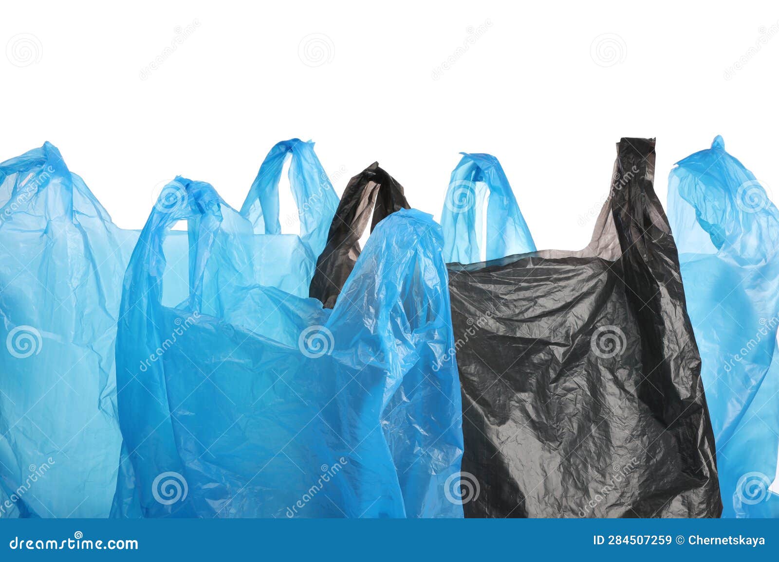 Many Different Plastic Bags on White Background Stock Image Image of product, grocery 284507259