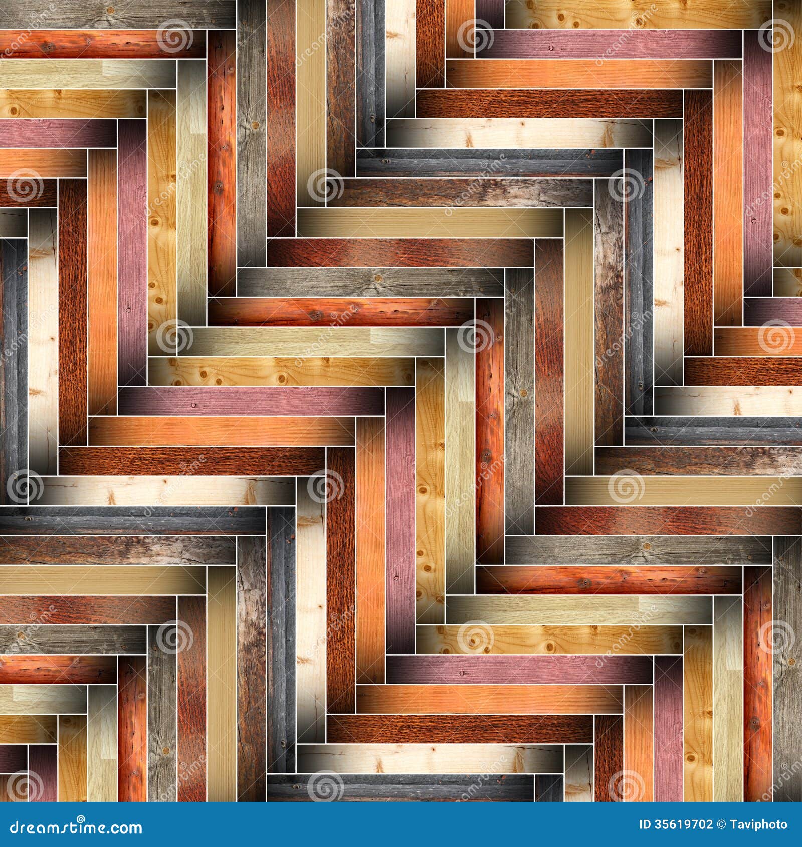 Many different wood tiles forming floor design stock photography
