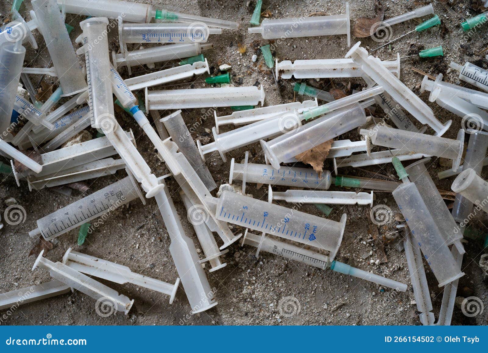 Many Dirty Syringes and Needles Stock Photo Image of dangerous, drugs