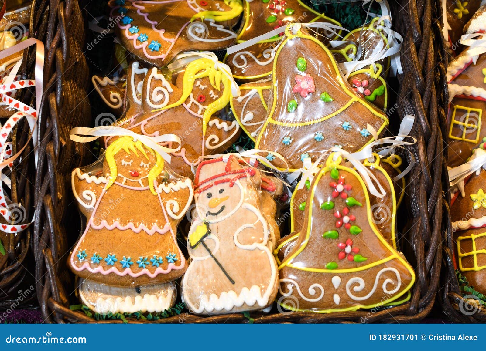 Many Gingerbread Cookies Over the Counter, during Vienna Christmas ...