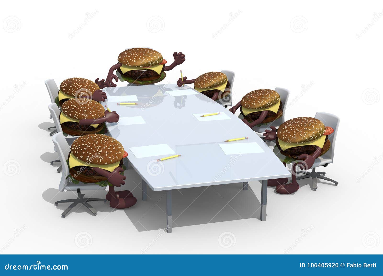 Hamburger Restaurant Table And Chair