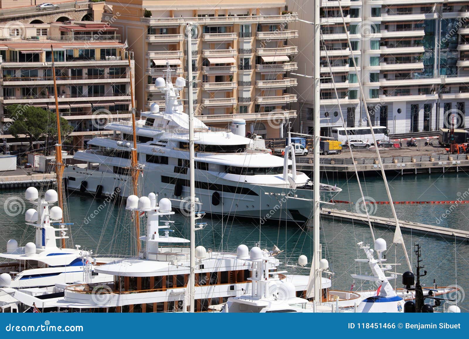 yachts moored in monaco