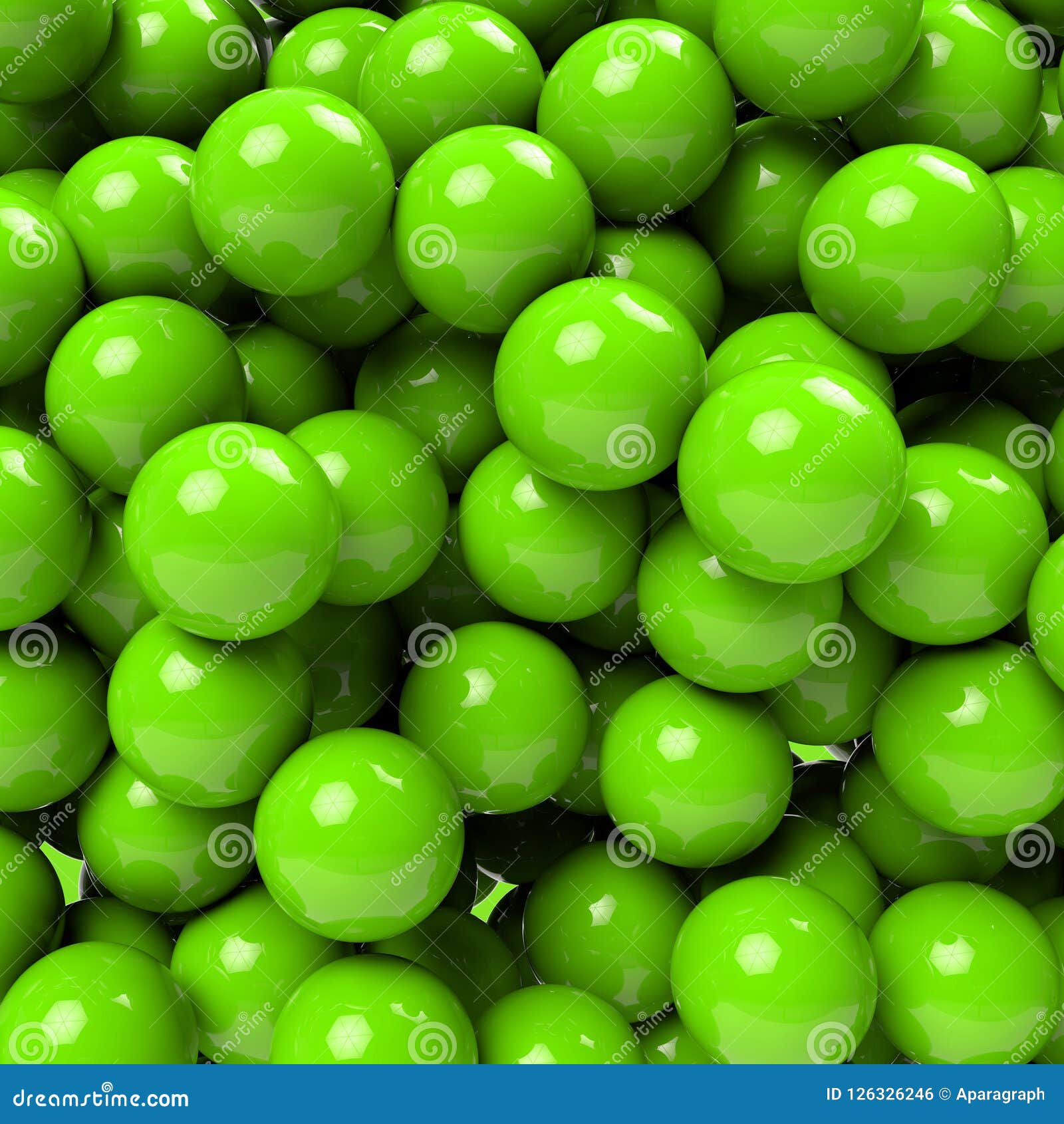 Many More Green Ball Background Stock Illustration Illustration of