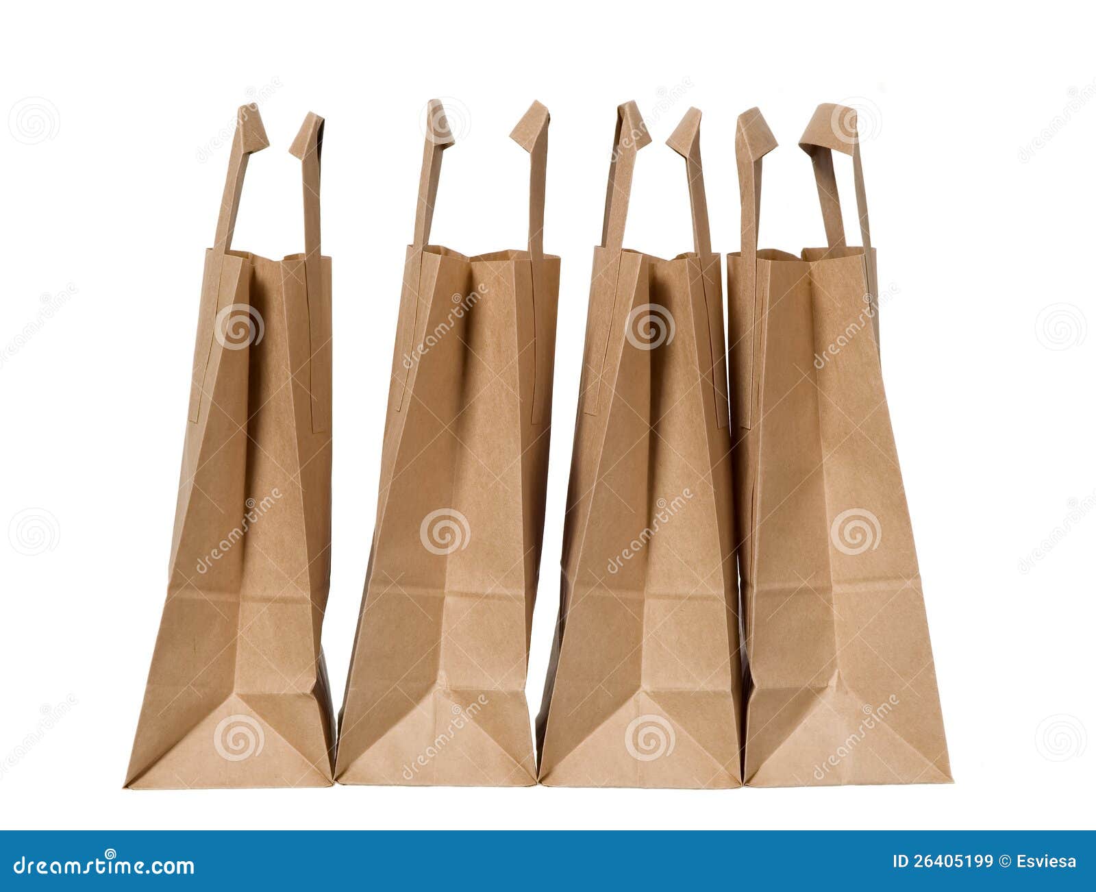 Many Organic Green Paper Bags Stock Image Image of commerce