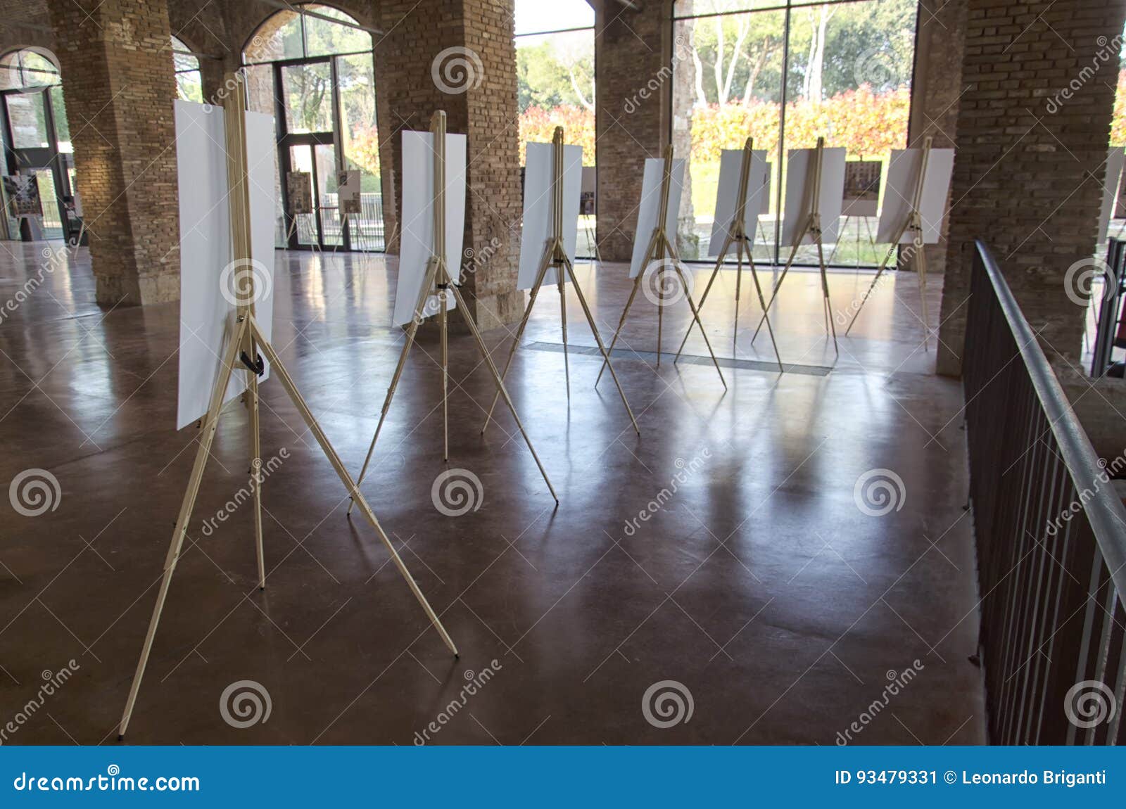 Many Painter`s Stand from Behind Stock Image Image of painting