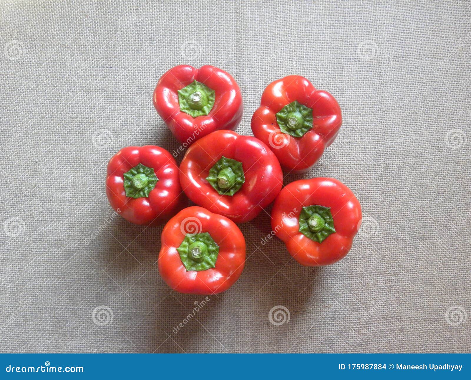 Many Red Color Raw Bell Peppers Stock Photo Image of bellpepper, color 175987884