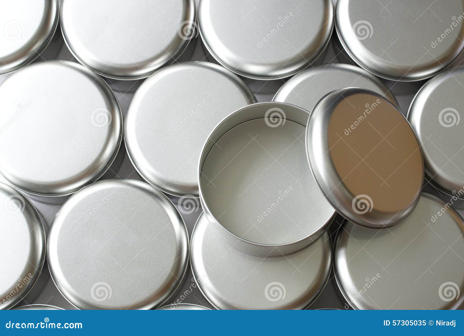 Download Many round tin boxes stock image. Image of stack, boxes - 57305035