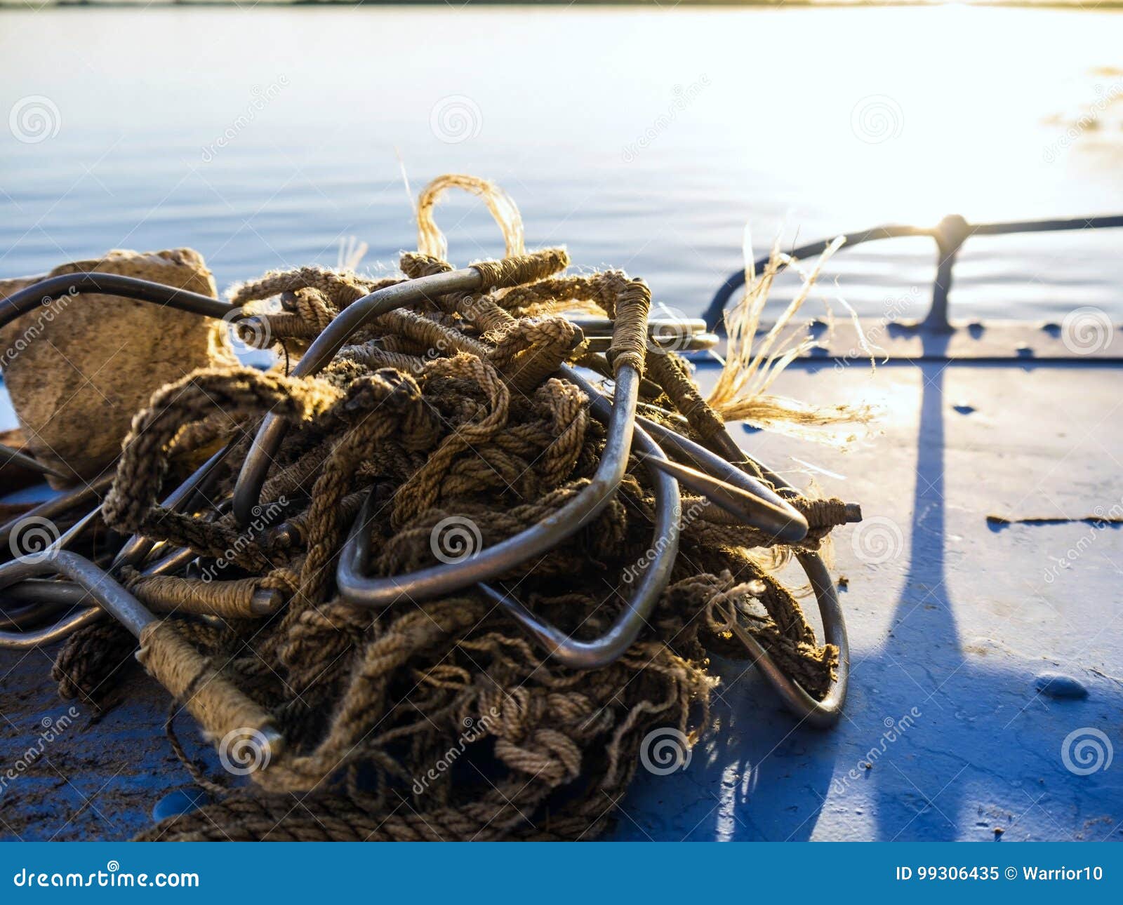 Poaching Equipment in a Boat Stock Image Image of forbidden, hook