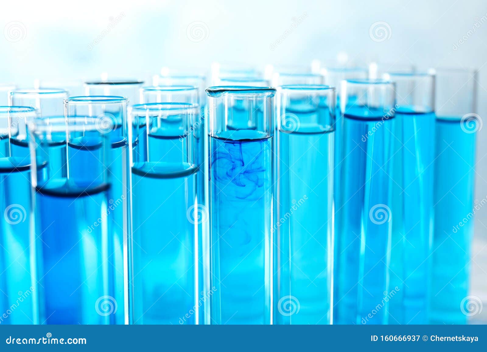 Many Test Tube Setup At Automatic Sample Concentrator Machine Device