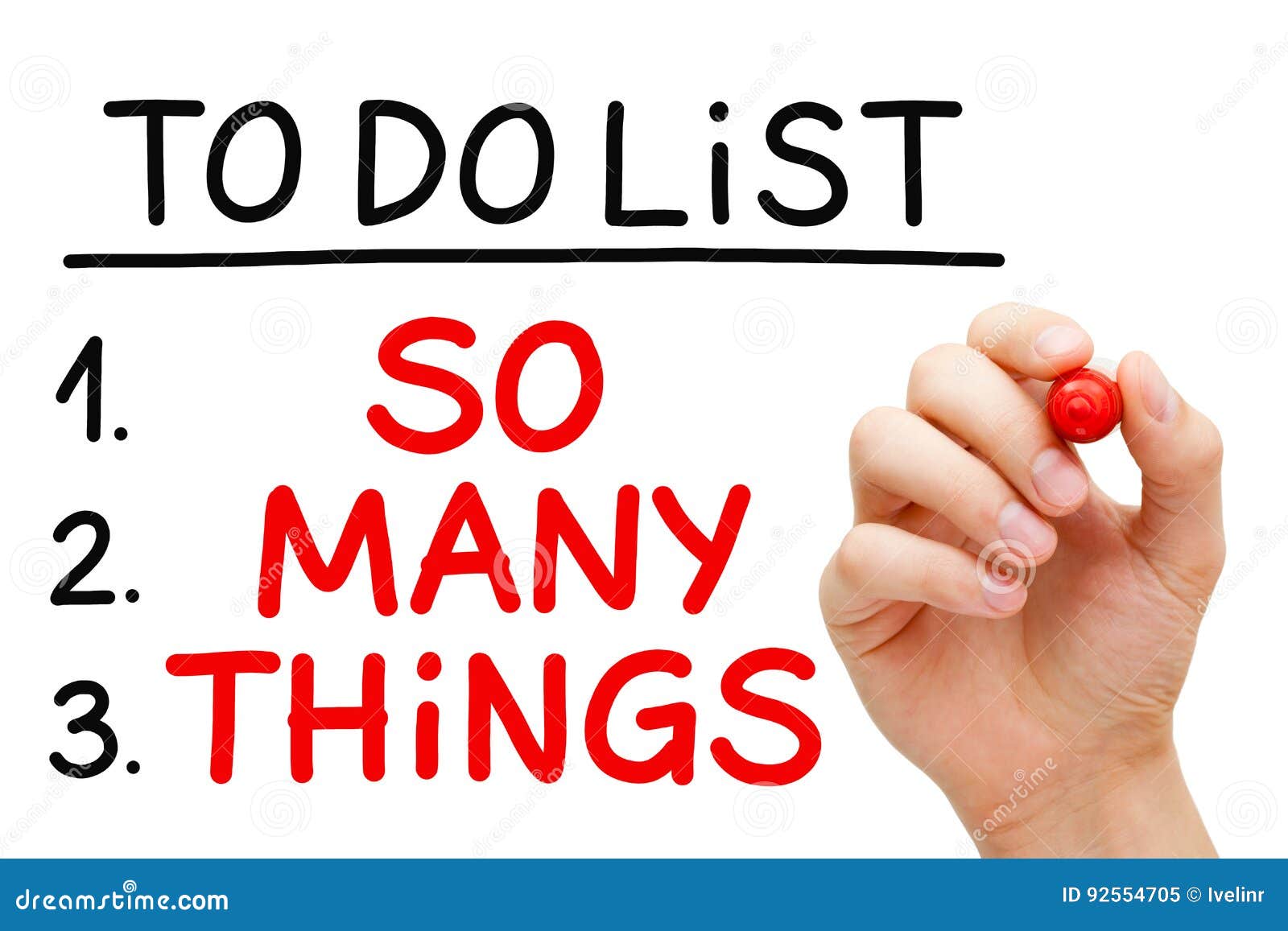 so many things to do list