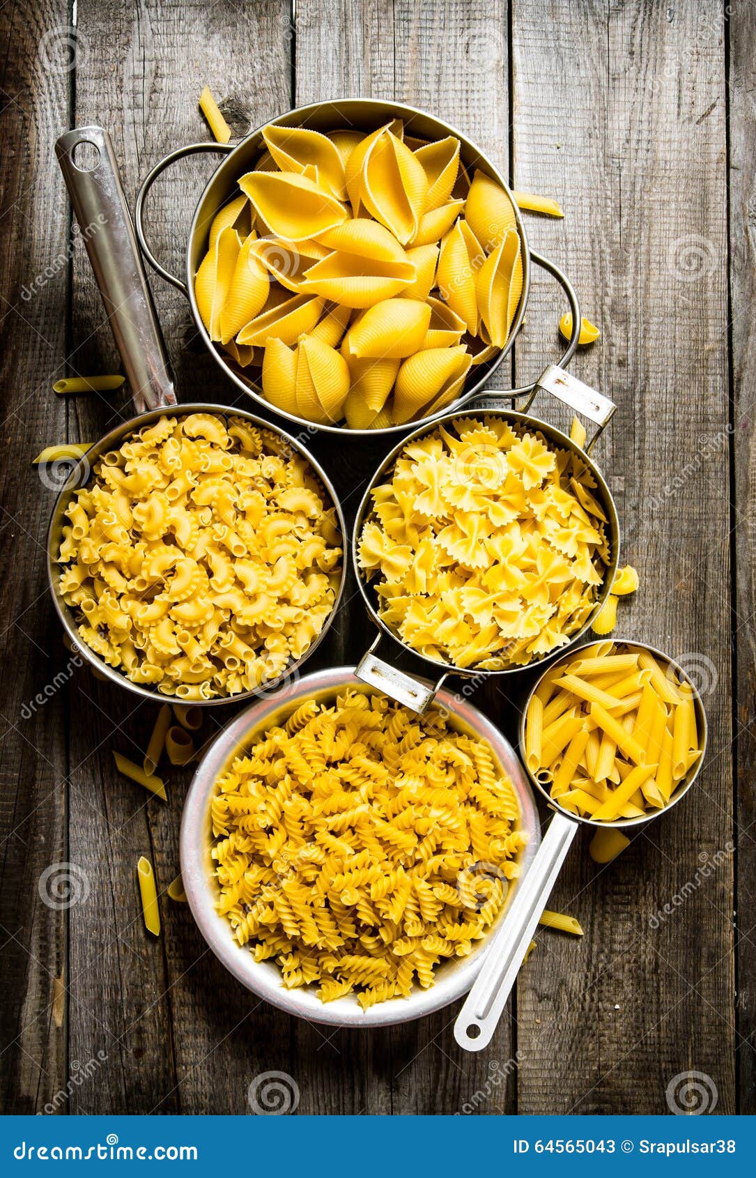 Many Types of Dry Pasta in the Pot. Stock Image Image of ingredient