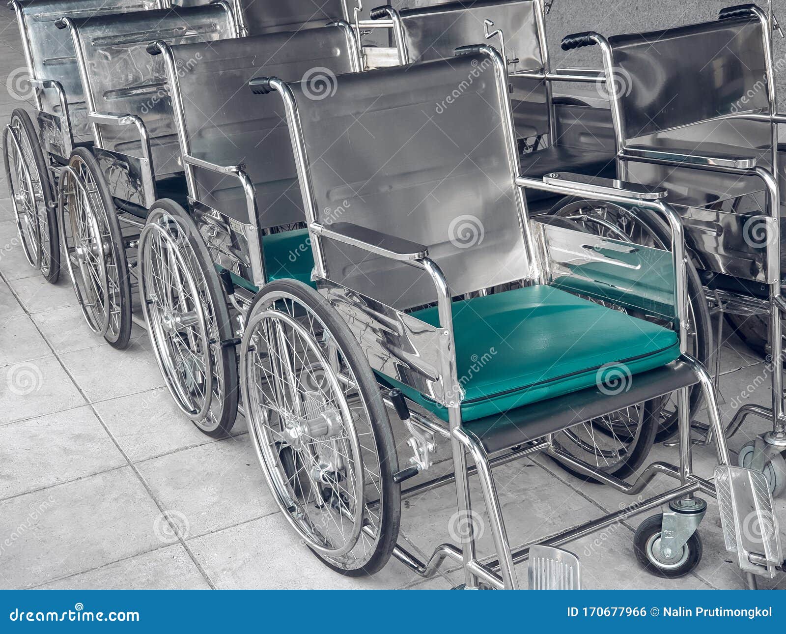 Many wheelchairs stock photo. Image of healthcare, horizontal 170677966