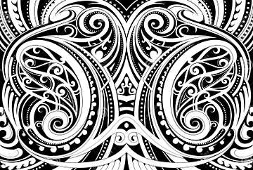 Maori ethnic ornament stock vector. Illustration of pattern - 93784590