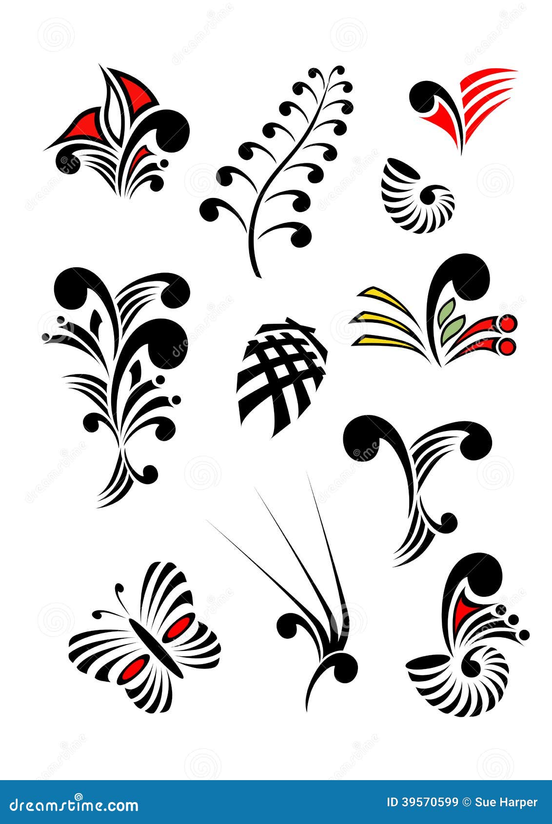 maori koru  s color set