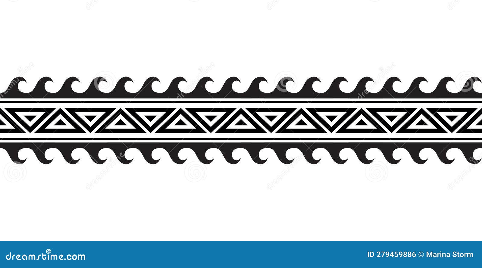 Premium Vector | Set of maori polynesian tattoo bracelets border tribal  sleeve seamless pattern vector samoan bracelet tattoo design fore arm or  foot