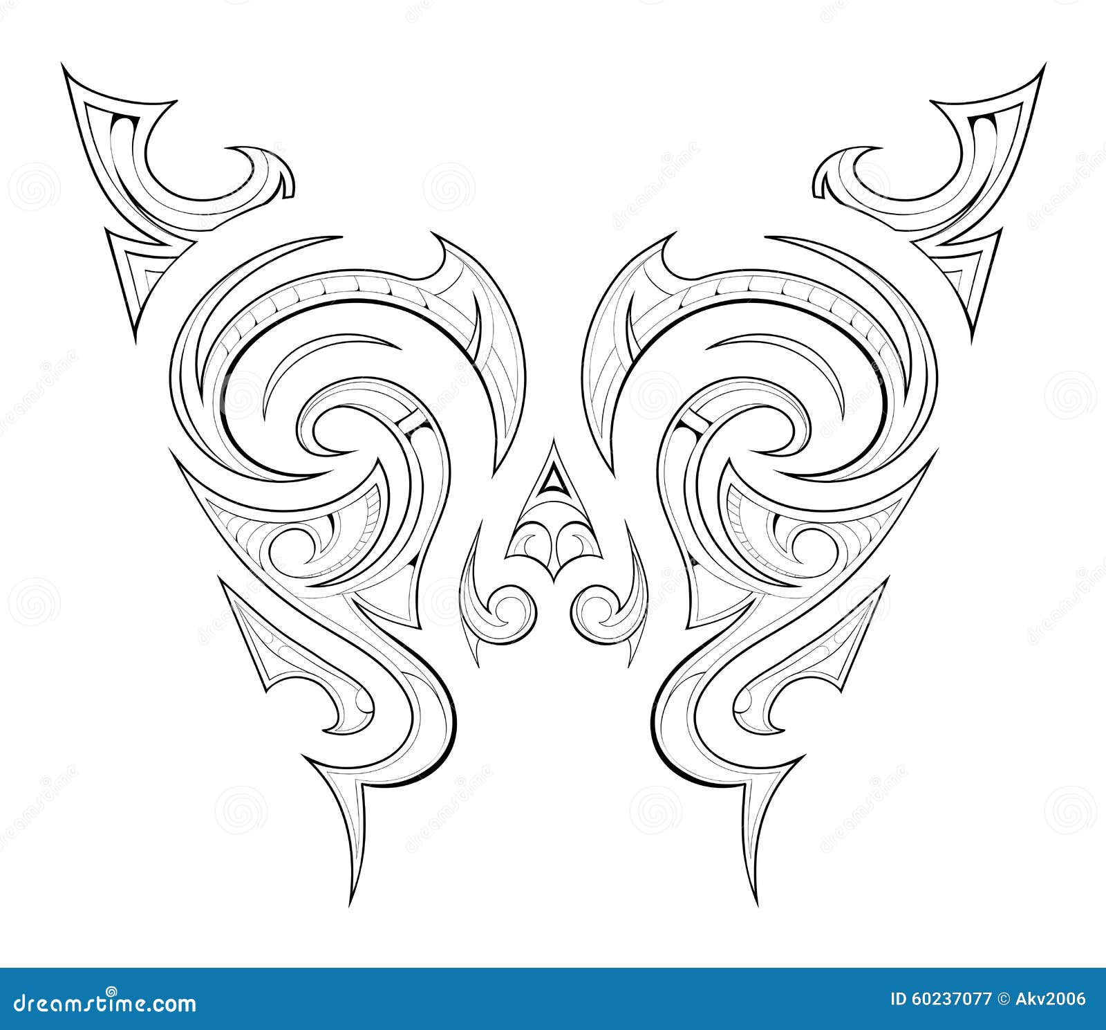 Maori Tattoo Design Stock Vector - Image: 60237077