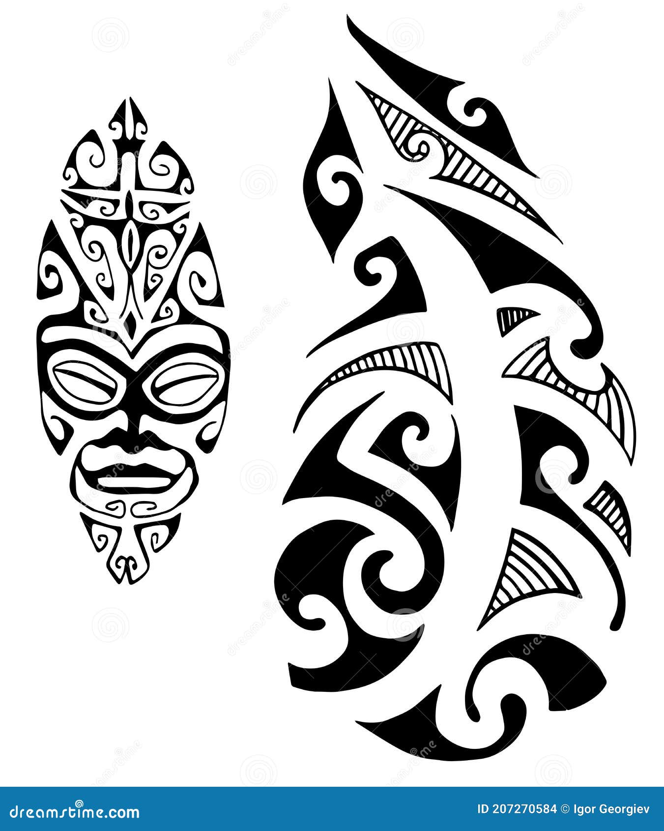 Tiki face design Polynesian  Polynesian Tattoo  Pin  TeePublic