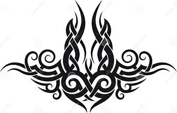 Maori tribal tattoo design stock vector. Illustration of tattoo - 23388883