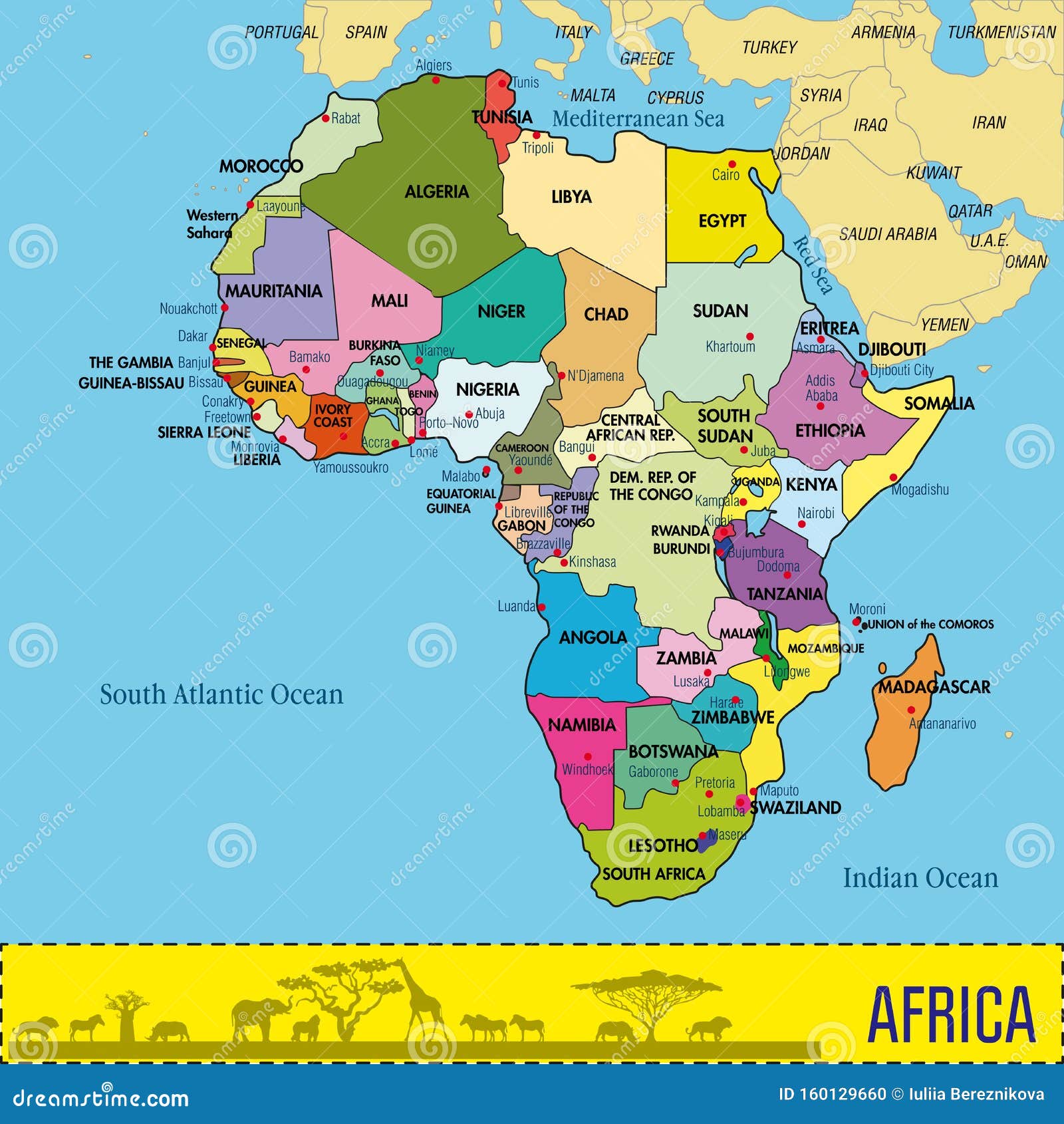 South Africa Map  HD Political Map of South Africa to Free Download