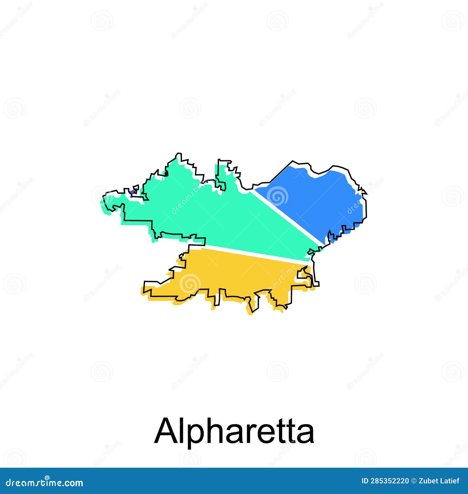 Map of Alpharetta Vector Design Country of Georgia, World Map Country  Vector Illustration Template Stock Vector - Illustration of shape, color:  285352220