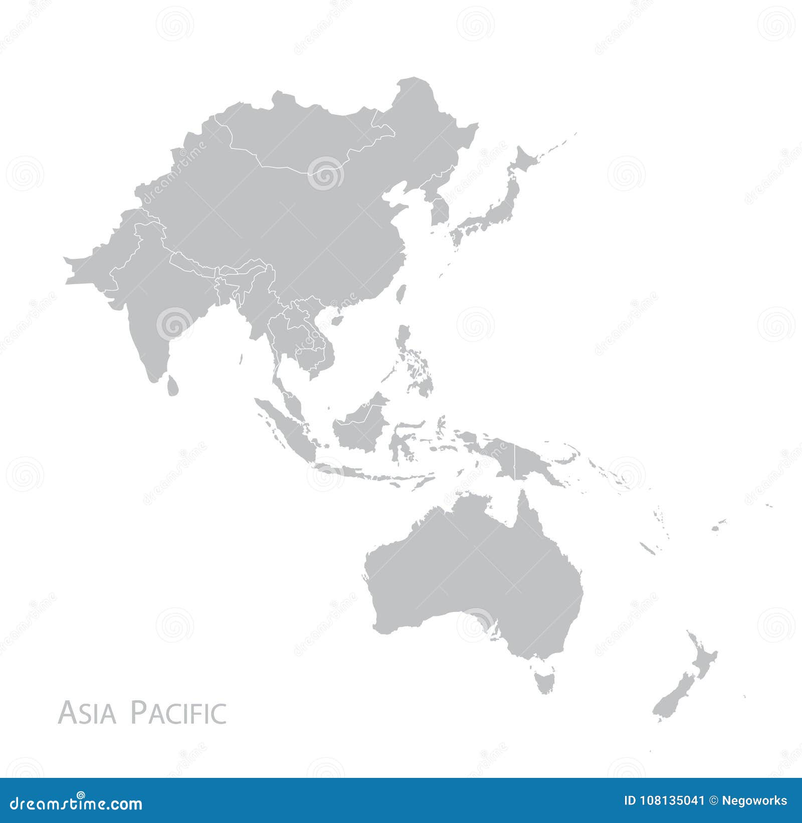 map of asia pacific