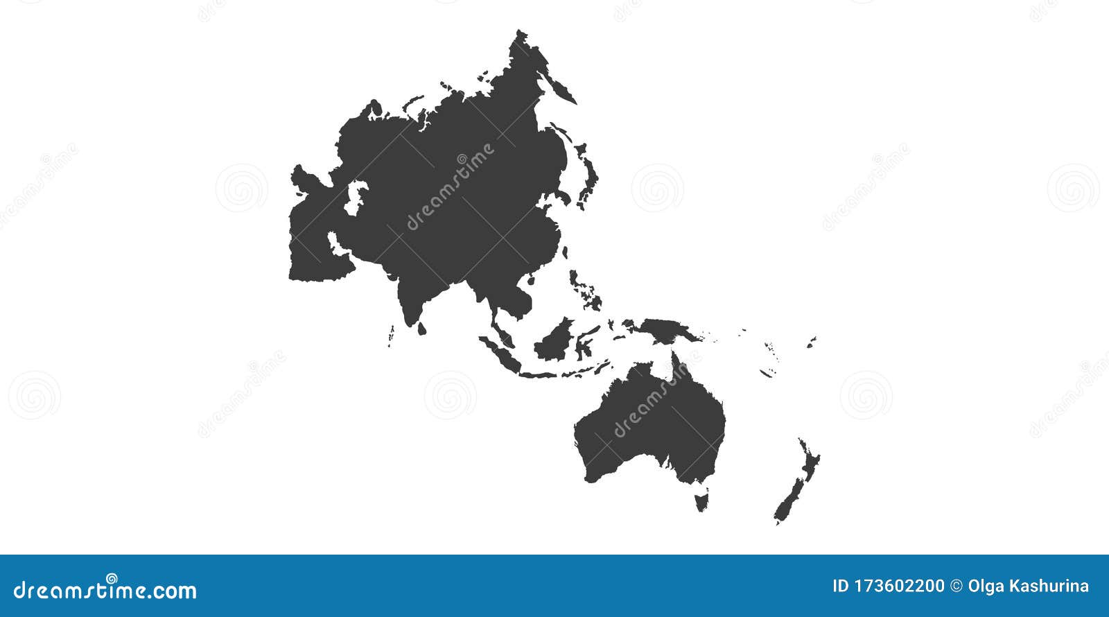 map of asia pacific. -  