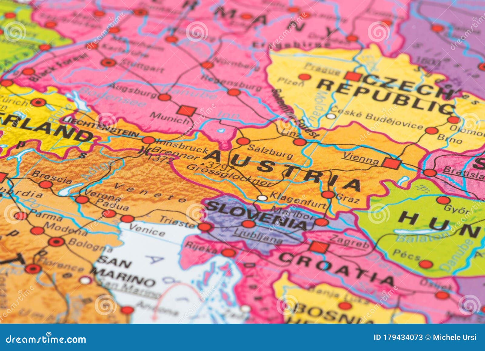 Map Austria Map Austria Europe European Union 179434073 