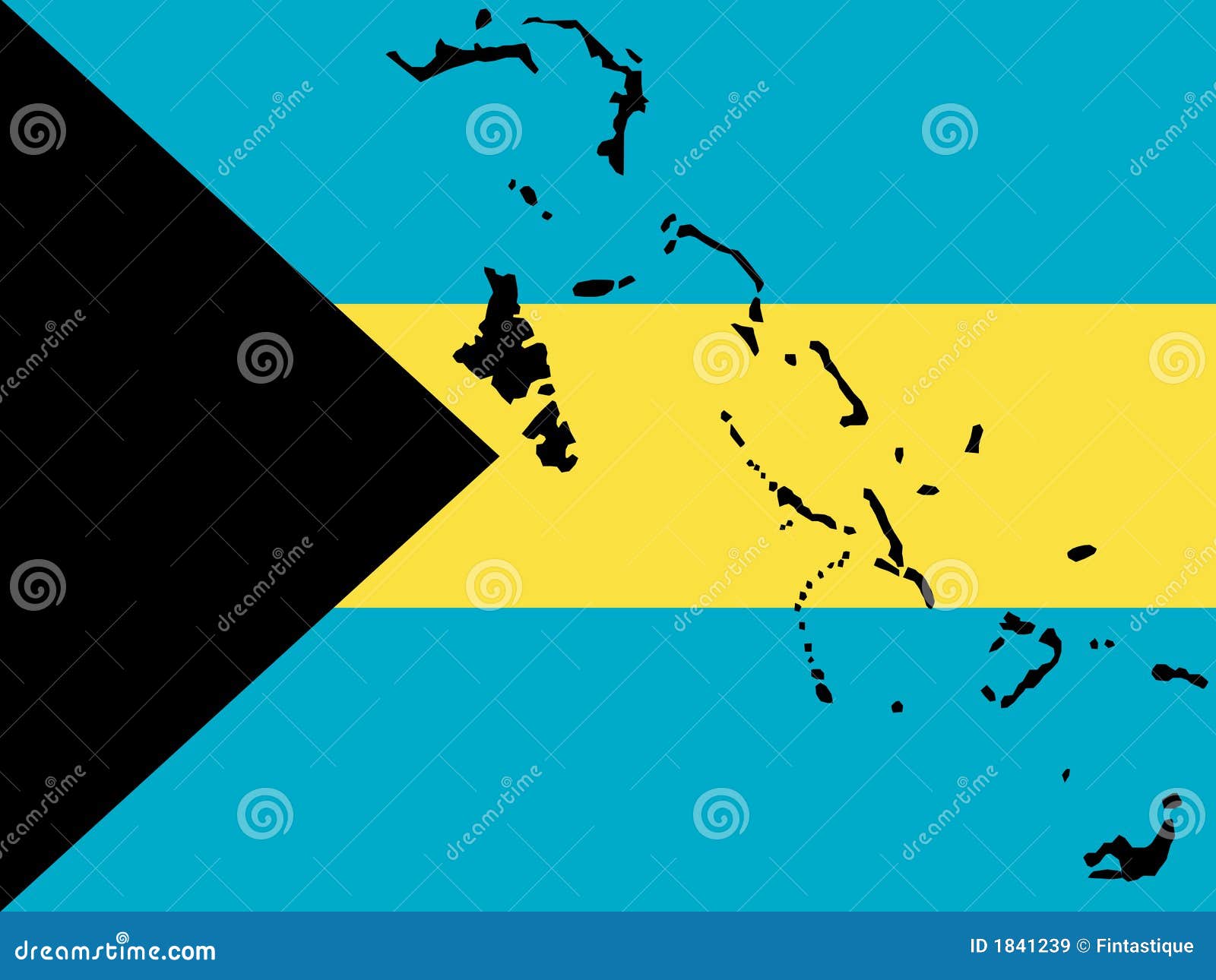 Map of Bahamas stock illustration. Illustration of caribbean 1841239