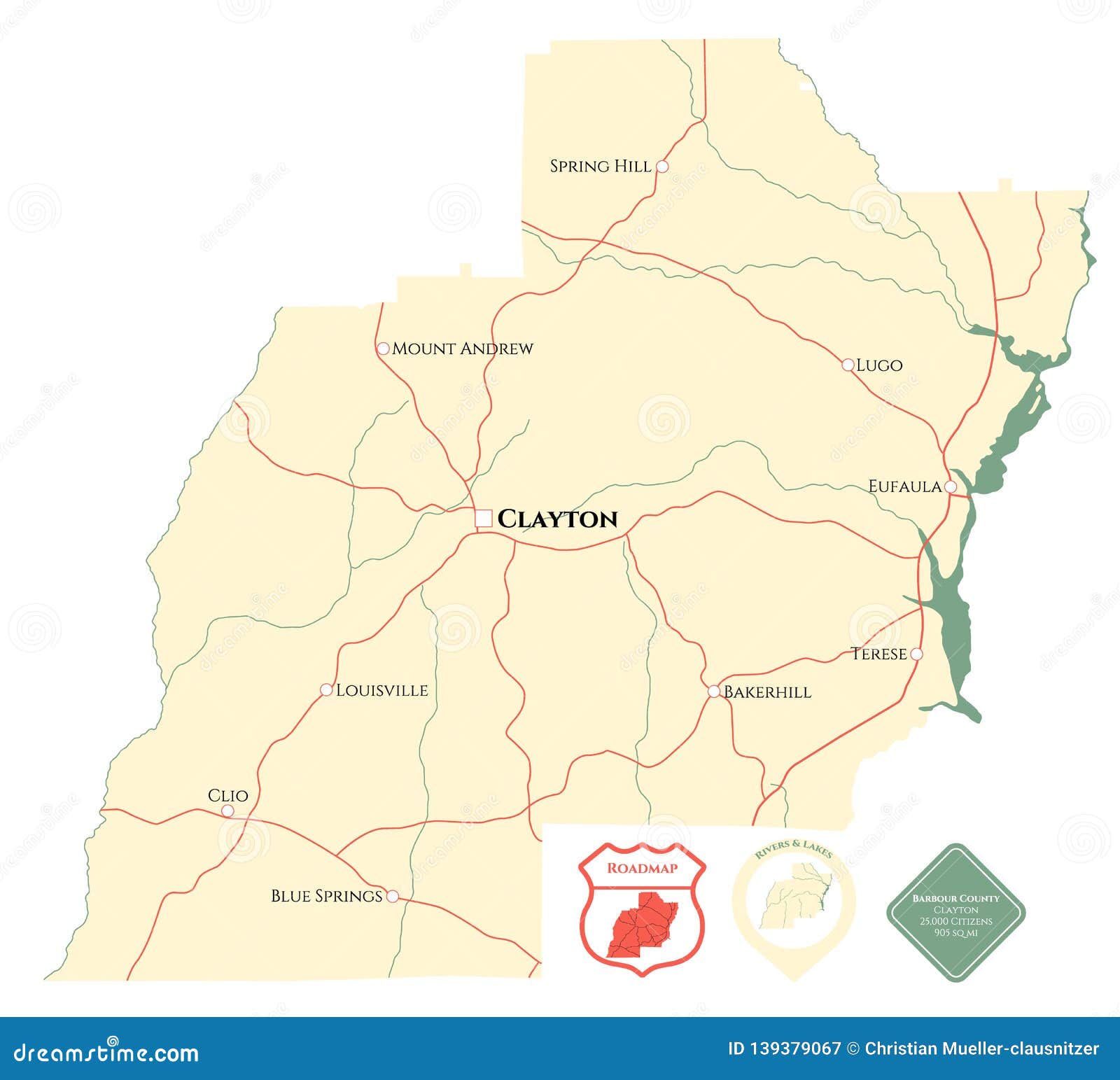 map of barbour county in alabama