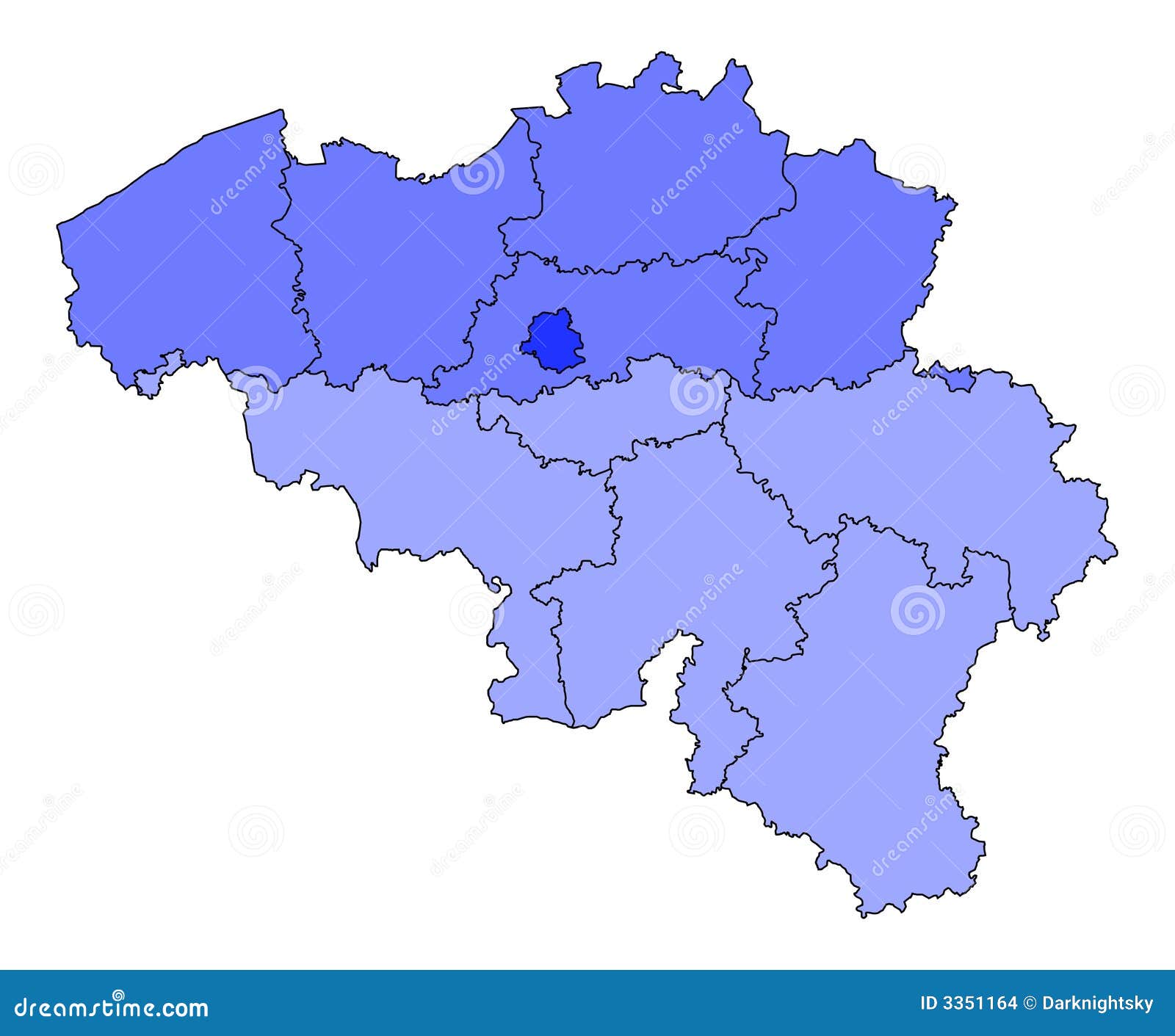 Map of Belgium stock illustration. Illustration of elections - 3351164