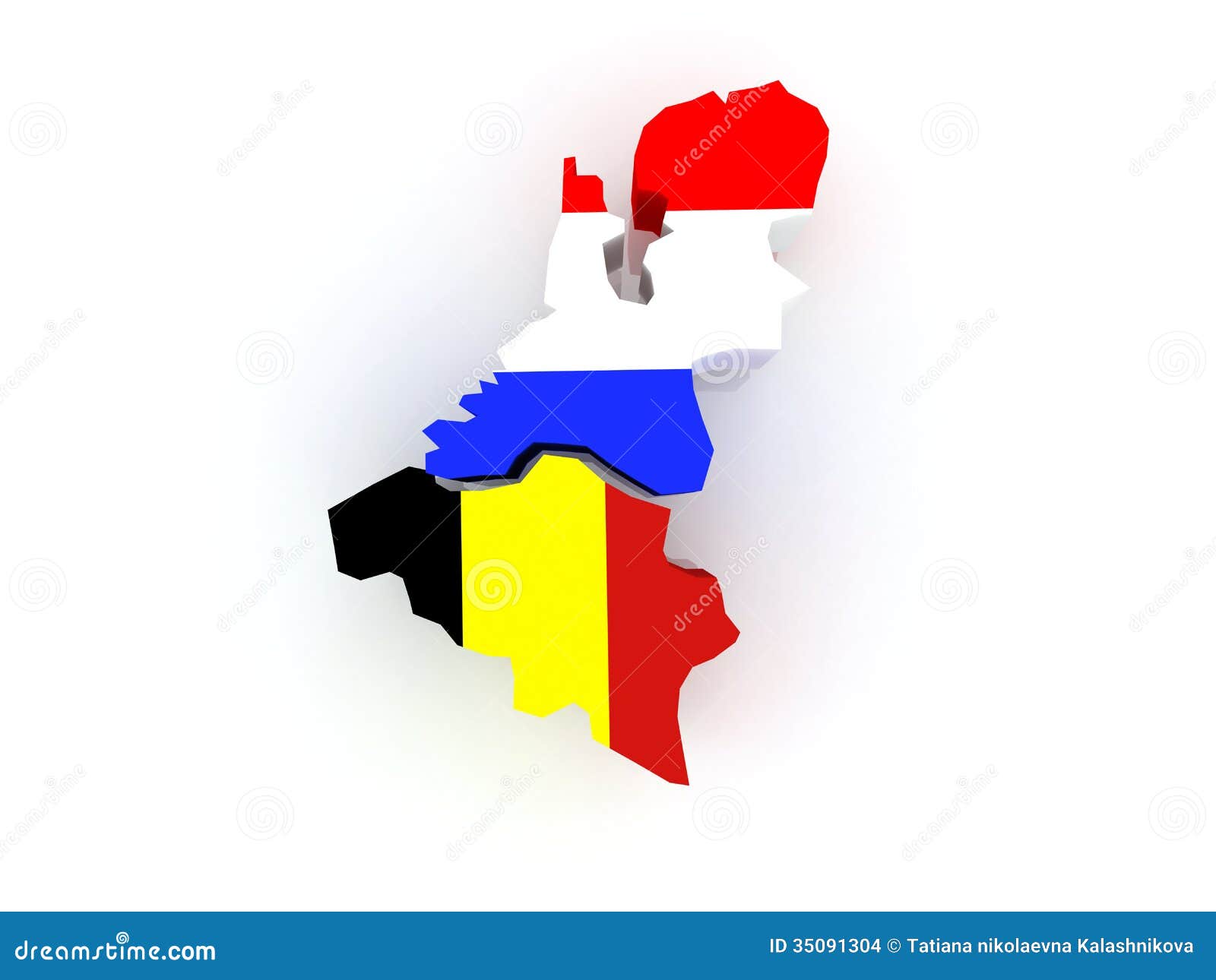 Map Of Belgium And The Netherlands. Royalty-Free Stock Image ...