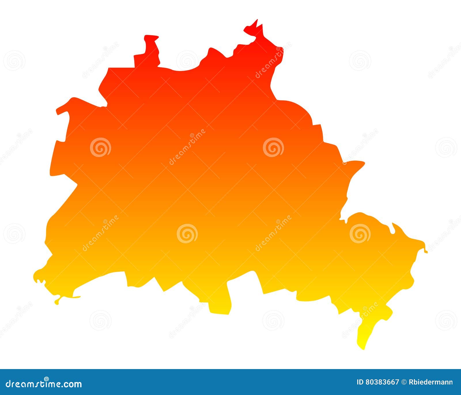 Map of Berlin stock vector. Illustration of contour, travel - 80383667