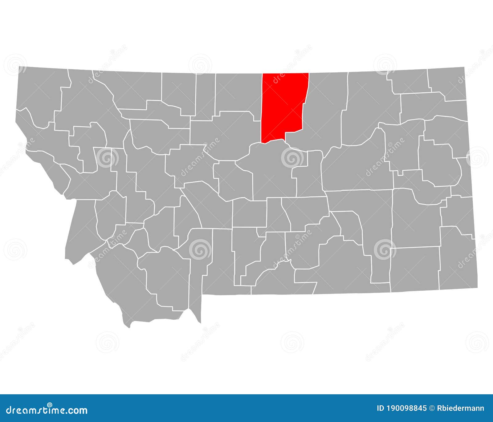 Map of Blaine in Montana stock vector. Illustration of location 190098845