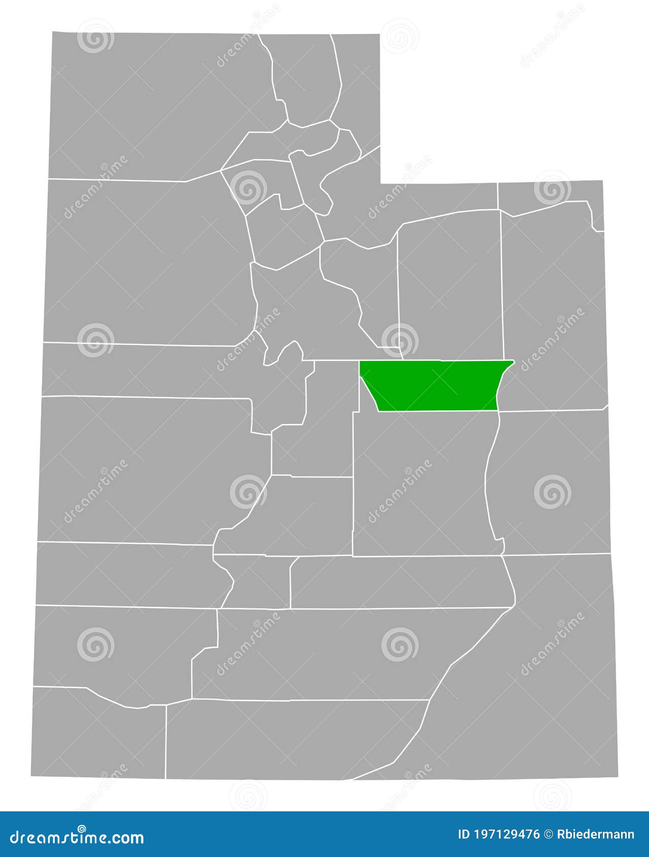 Map of Carbon in Utah stock vector. Illustration of cartography 197129476
