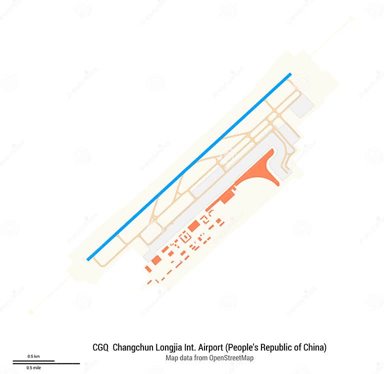 Map Of Changchun Longjia International Airport IATA code CGQ Stock map-of-changchun-longjia-international-airport-iata-code-cgq-stock