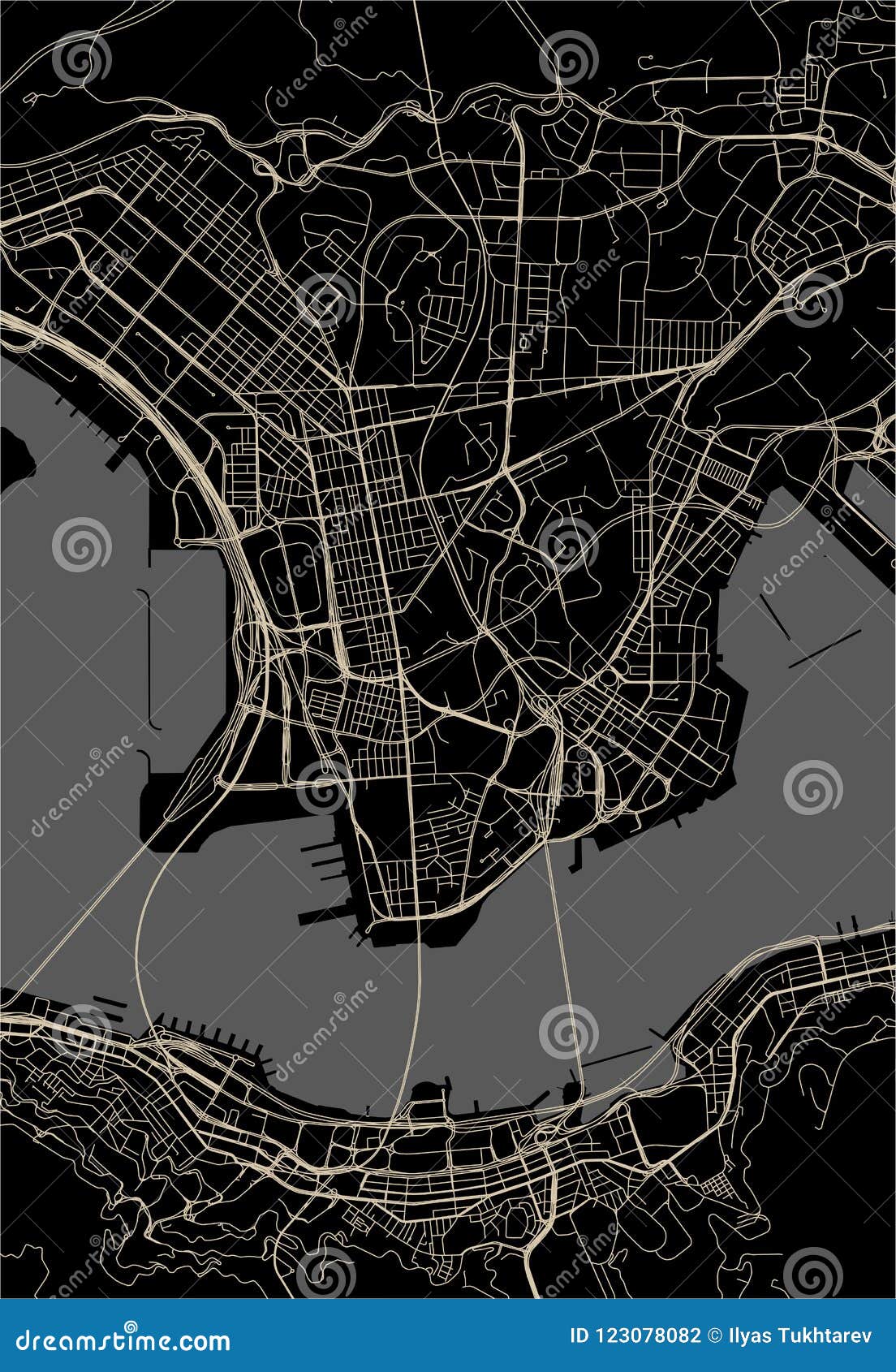 Map of the City of Hong Kong, Special Administrative Region of the ...