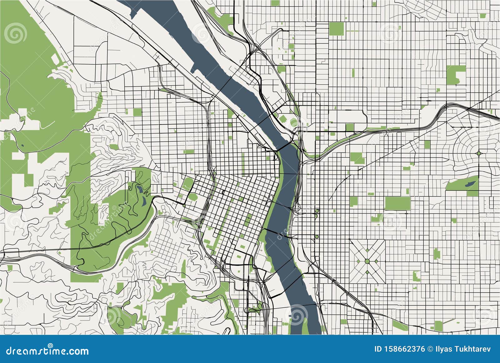 Portland map hi-res stock photography and images - Page 8 - Alamy