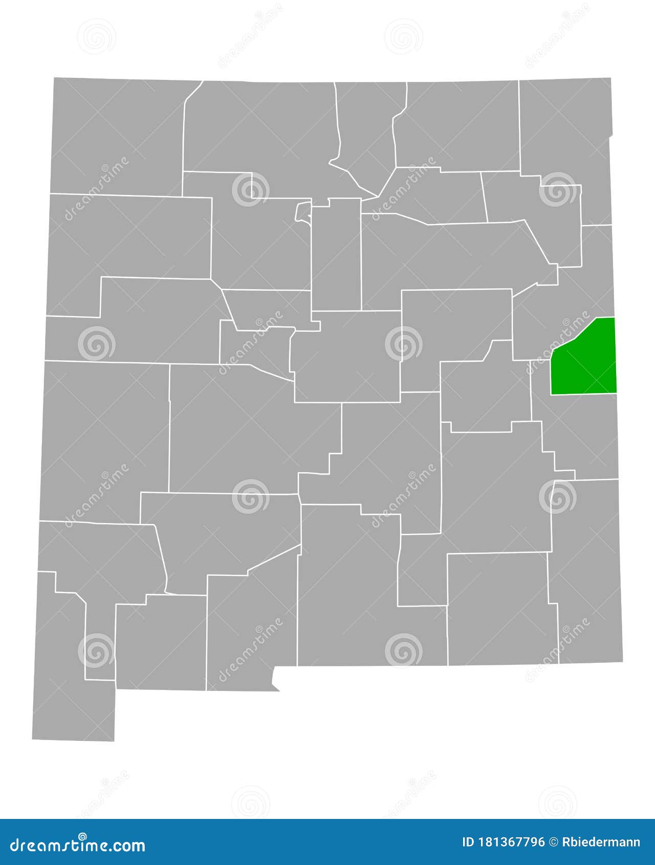 Map of Curry in New Mexico stock vector. Illustration of gray 181367796