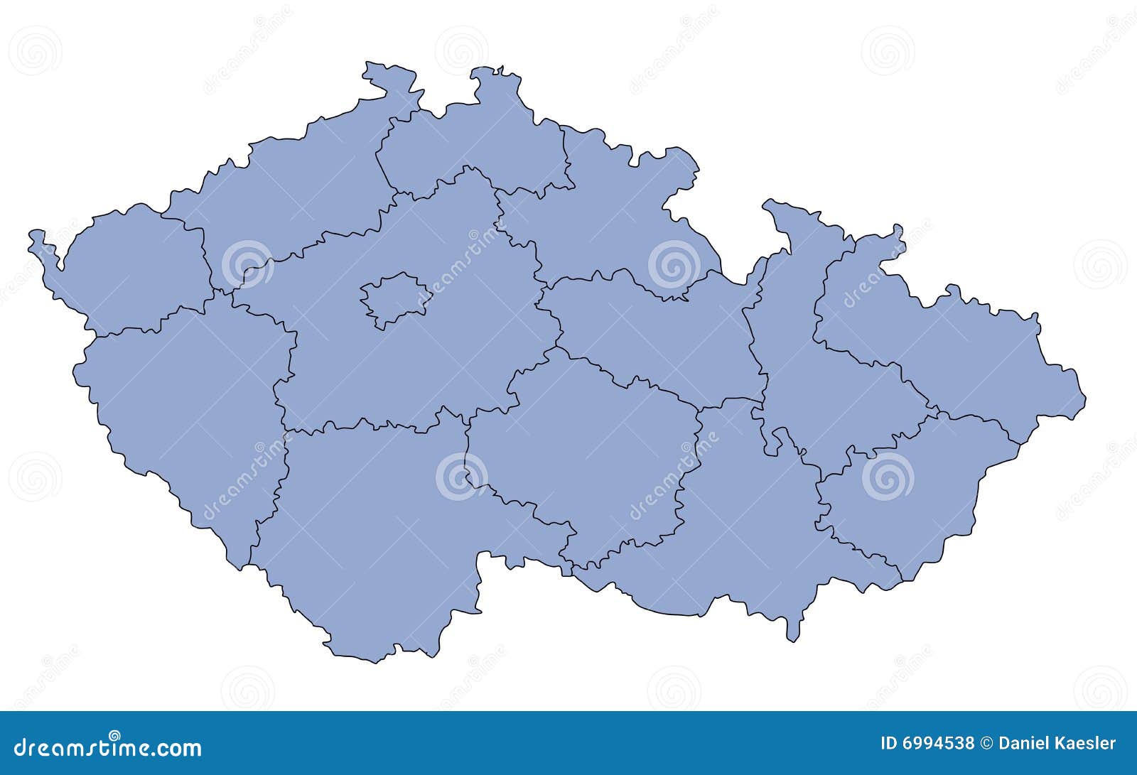 map czech republic