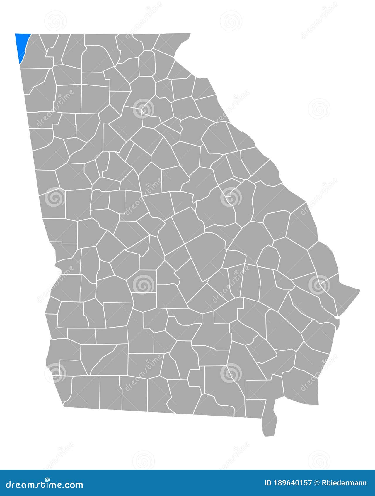 map of dade in georgia