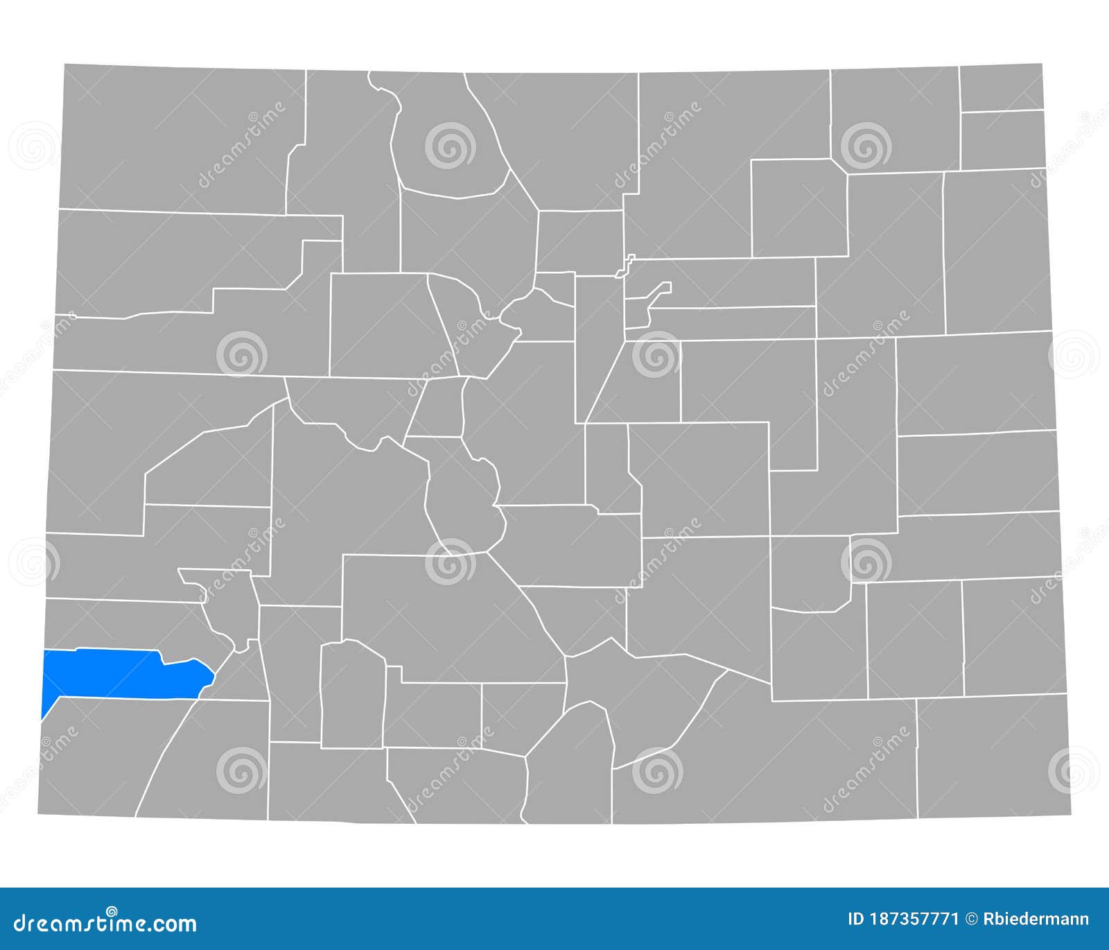 Map of Dolores in Colorado stock vector. Illustration of location