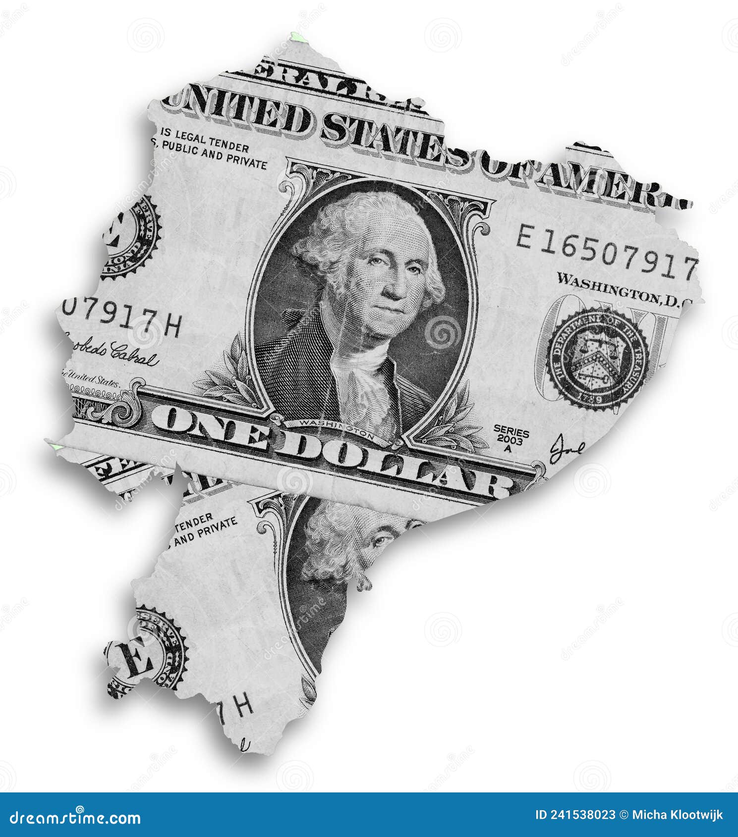 Map of Ecuador Filled with a Dollar Bill Stock Image Image of dollar, country 241538023
