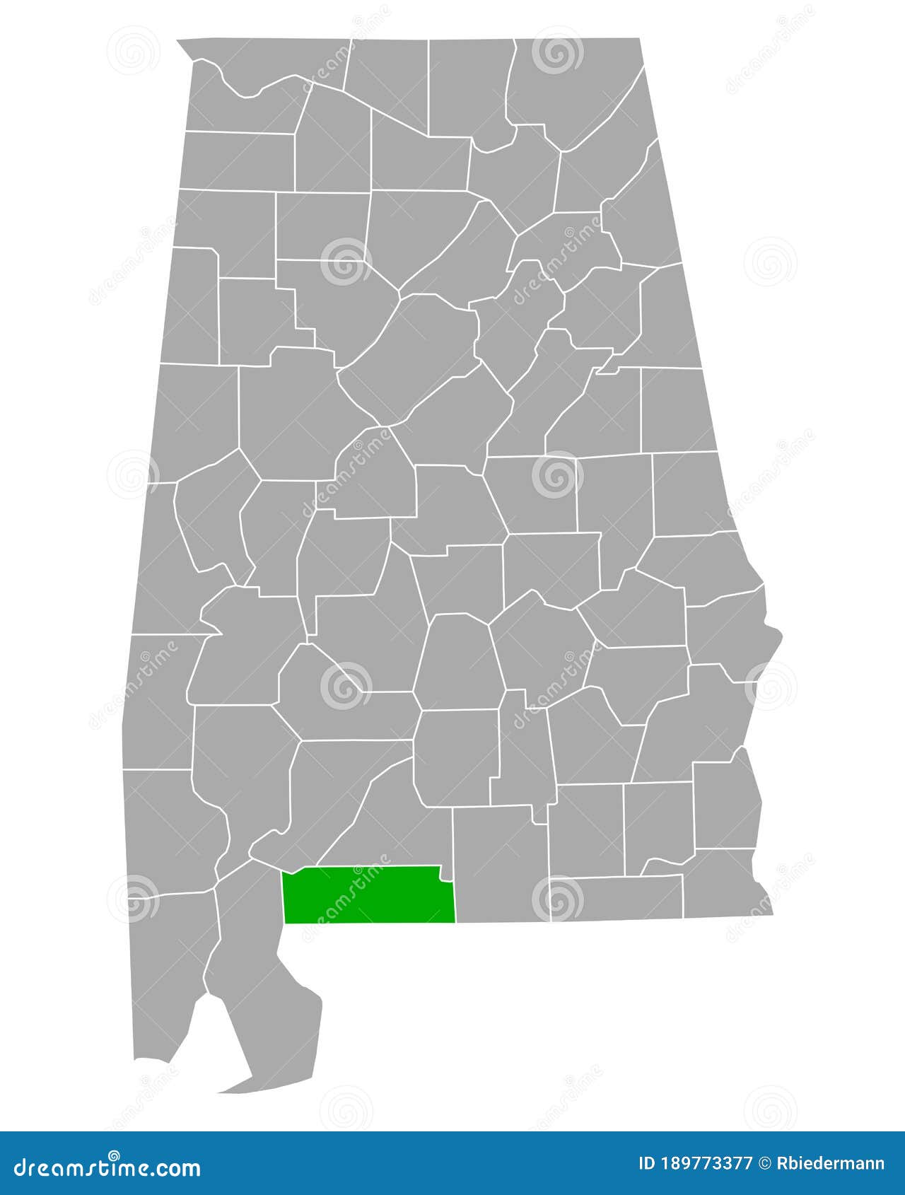 Map of Escambia in Alabama stock vector. Illustration of region 189773377