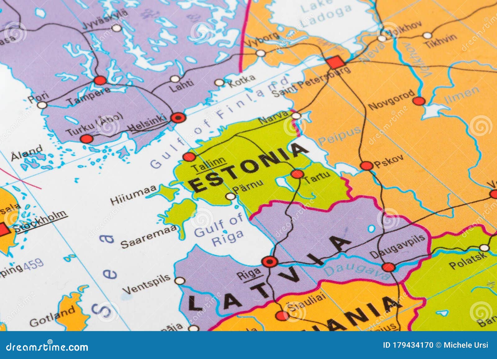 Map Estonia Europe European Union Map Estonia 179434170 