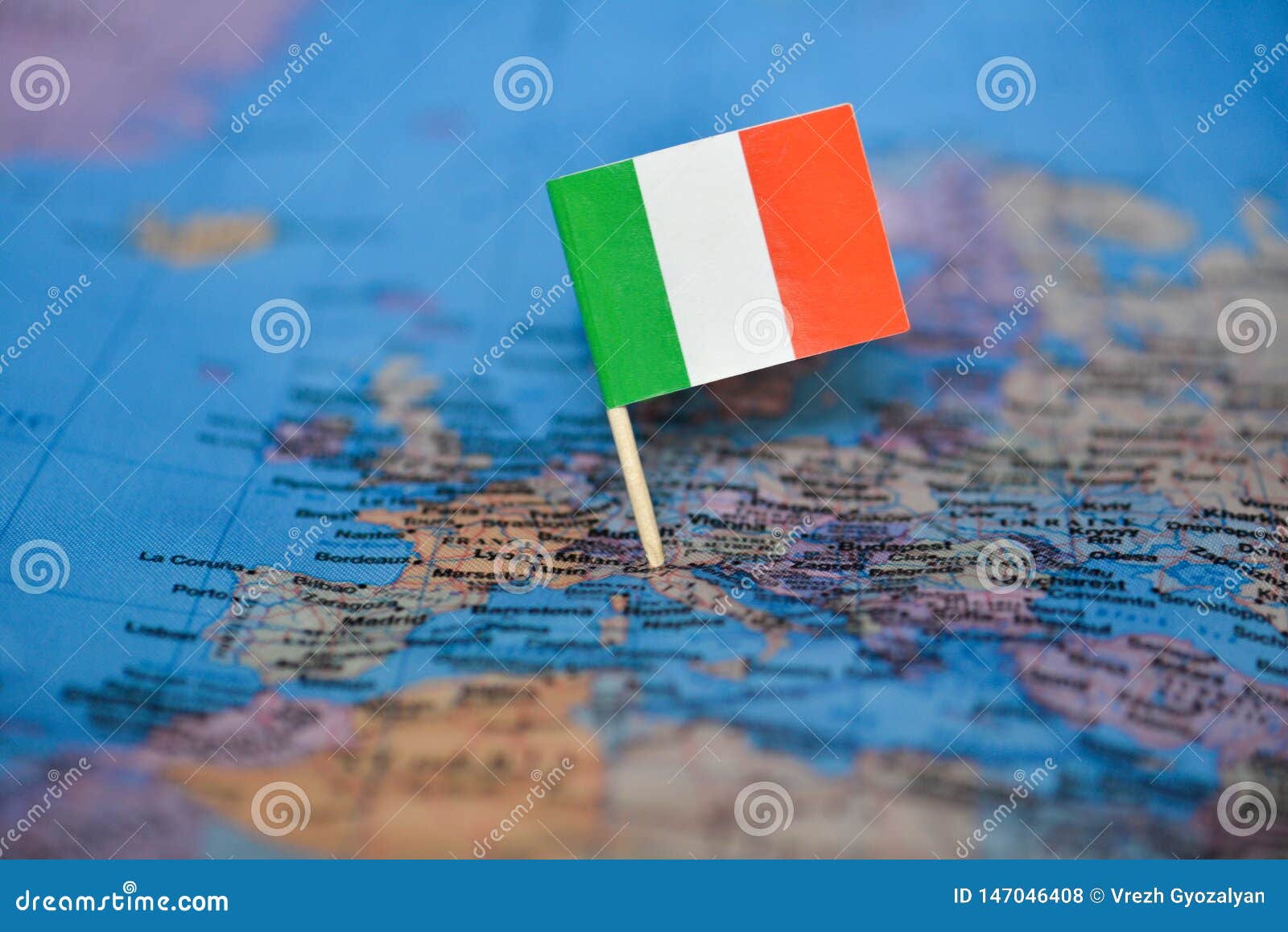 Map Flag Italy 147046408 