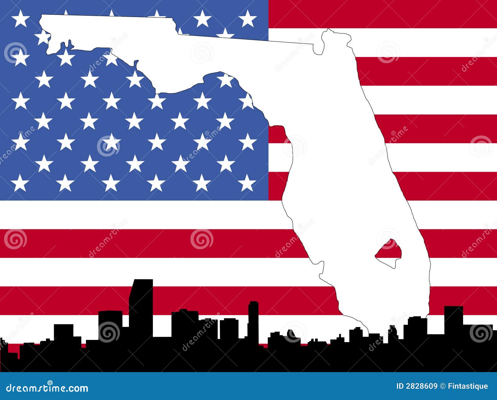 Map of florida background stock vector. Illustration of outline - 2828609