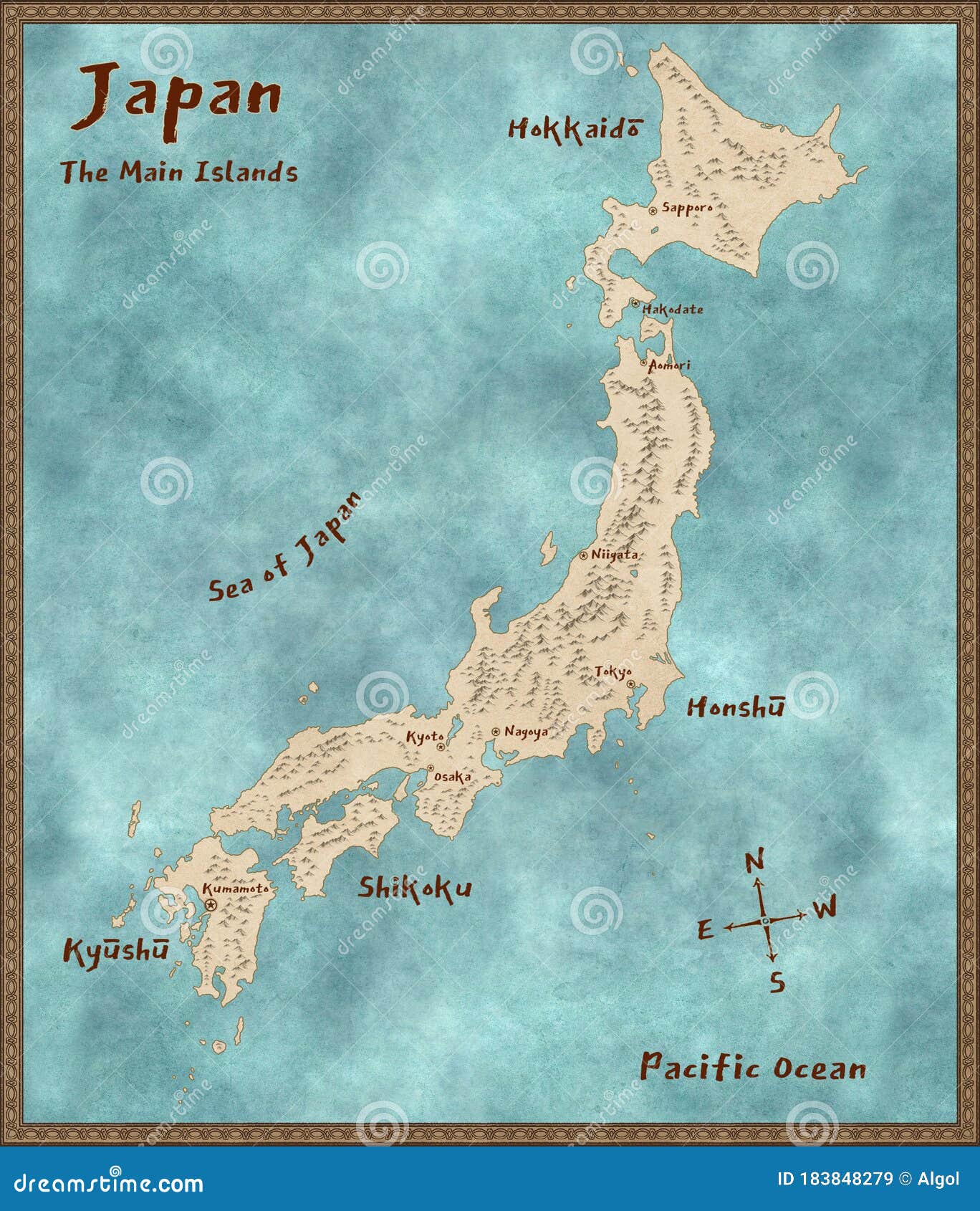 Japan Map With Island Names